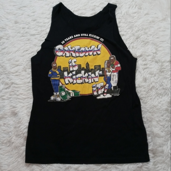Oaktown Cut Black Graphic Tank Top Oakland Small - Picture 1 of 2